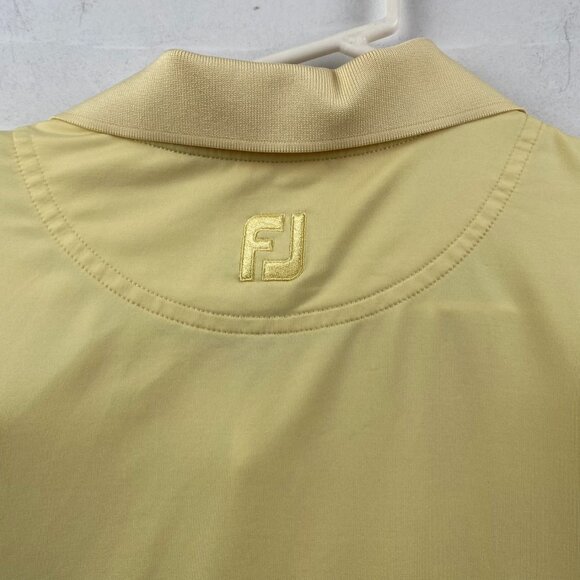 Foot Joy Mens Shirt Small with Nazareth College Logo Yellow - Picture 5 of 5